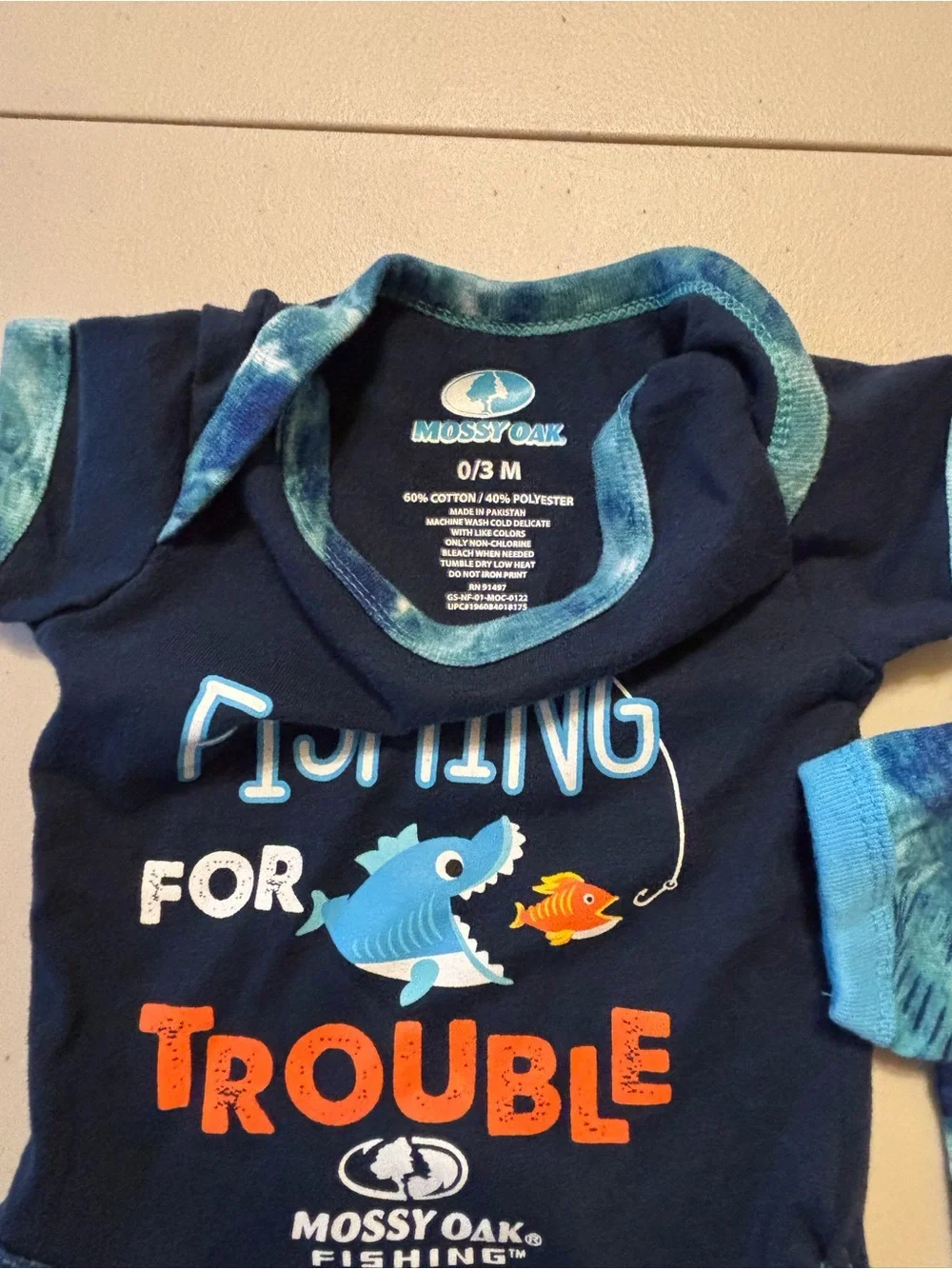 Mossy Oak Set/2 One-Piece Bodysuit with Graphic 0/3  0031S